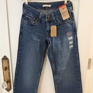 Levi's Women's Low Loose Medium Blue Wide Leg Jeans 24x32